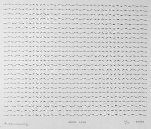Frederick Hammersley, MYOPIC LY-UN, #19, 1969, (6/6), from the series of #1-#72, computer‐gener…