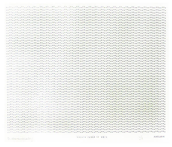Frederick Hammersley, NARROW POINT OF VIEW, #17, 1969, (7/7), from the series of #1-#72, comput…