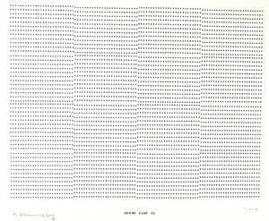 Frederick Hammersley, SEEMS AINT IS, #12, 1969, (7/7-a), from the series of #1-#72, computer‐ge…