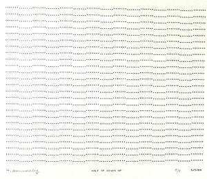 Frederick Hammersley, HALF OF SEVEN UP, #10, 1969, (5/5), from the series of #1-#72, computer‐g…
