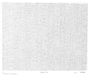 Frederick Hammersley, SEVEN UP, #9, 1969, (9/9), from the series of #1-#72, computer‐generated …