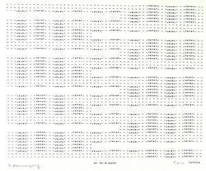 Frederick Hammersley, YO YO A-GAIN, #8, 1969, (5/5-c), from the series of #1-#72, computer‐gene…