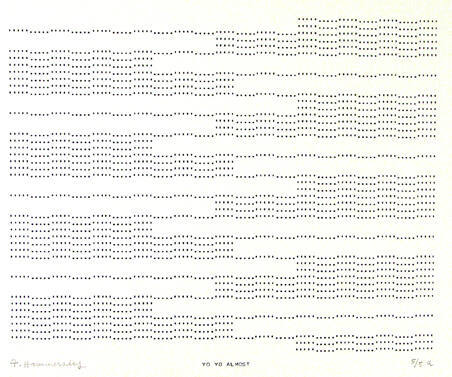 Frederick Hammersley, YO YO ALMOST, #7, 1969, (5/5a), from the series of #1-#72, computer‐gener…