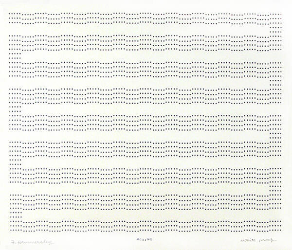 Frederick Hammersley, YO..YO, #6, 1969, (Artist proof), from the series of #1-#72, computer‐gen…