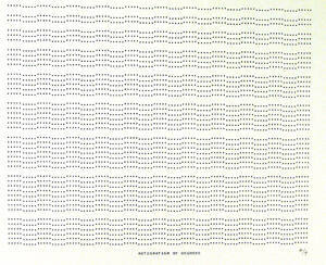 Frederick Hammersley, ASTIGMATISM BY DEGREES, #5, 1969, (4/4), from the series of #1-#72, compu…