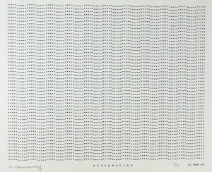Frederick Hammersley, ASTIGMATISM #3, 1969, (6/6), from the series of #1-#72, computer‐generate…