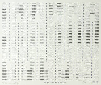 Frederick Hammersley, UP AND DOWN WITH A STICK, #71, 1969, (10/10), from the series of #1-#72, …