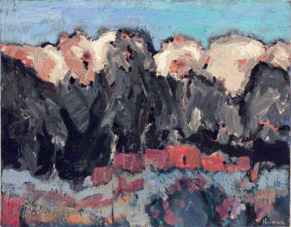 Old Adobe with Sangre de Cristo Mountains