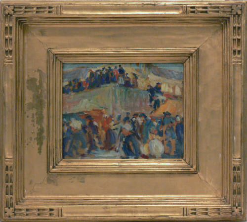 Crowds of People on Two Levels