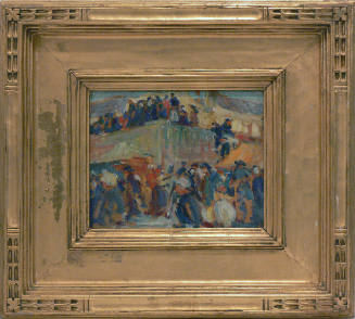 Crowds of People on Two Levels