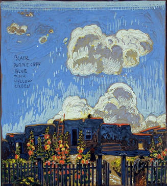 Gustave  Baumann, Summer Clouds, ca. 1925, opaque watercolor, 10 5/8 × 9 1/2 in. Collection of …