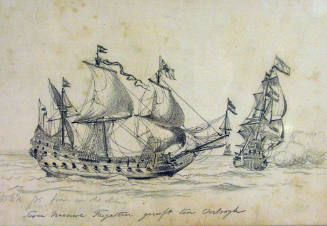 From an Old Etching (Twice Nieuwe Fregatten Geruft Ten Vorlooge)