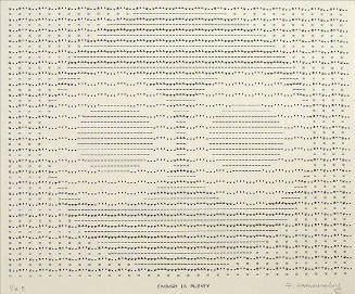 Frederick Hammersley, ENOUGH IS PLENTY, #29, 1969, (1/6 B), from the series of #1-#72, computer…
