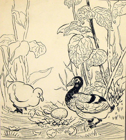 "Yes" Said the Old Duck, "That's a Turkey Egg" (From the book Anderson Fairy Tales)
