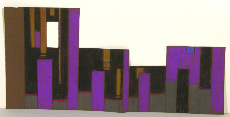 Hall with Doors (set design cutout for Alice in Wonderland)