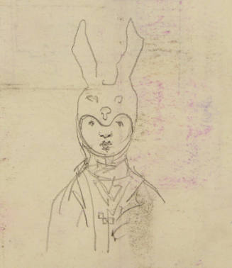 Sketch of Rabbit Costume (set design for Alice in Wonderland)