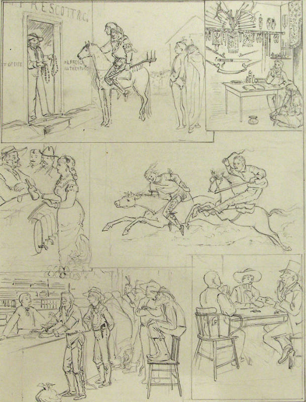 Sunday in a Frontier Town