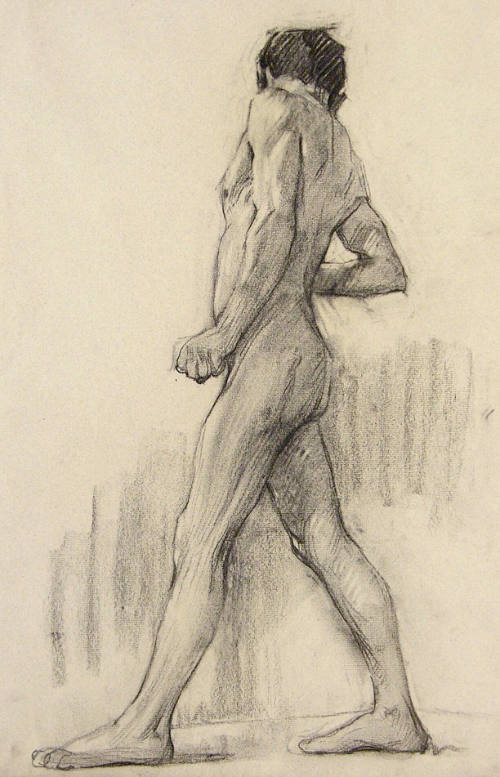 (Standing Nude Male - Profile)
