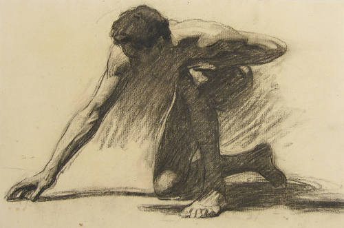 (Kneeling Nude Male)