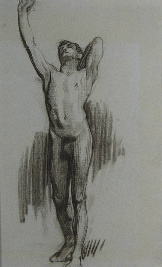 (Standing Nude Male - Right Arm Raised)