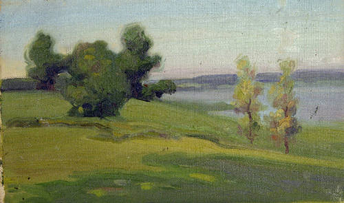 Landscape with Trees and Lake