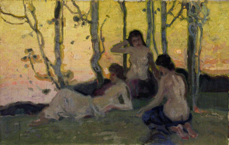 Three Women in Landscape