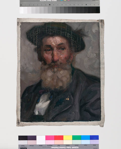 Portrait of Bearded Man in Hat