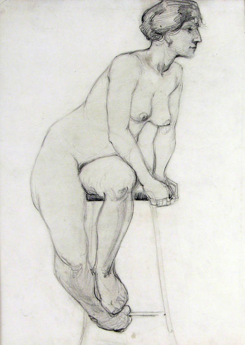 Untitled (Nude on a Stool)