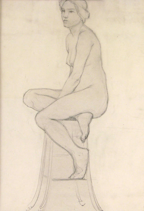 Untitled (Nude on a Stool)