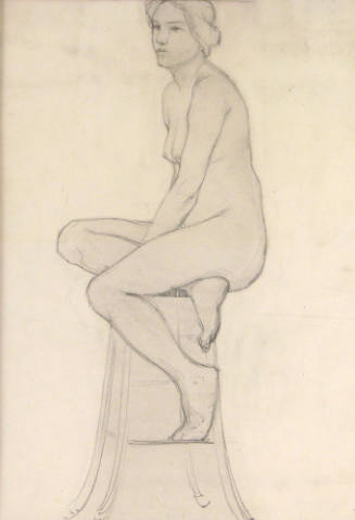 Untitled (Nude on a Stool)