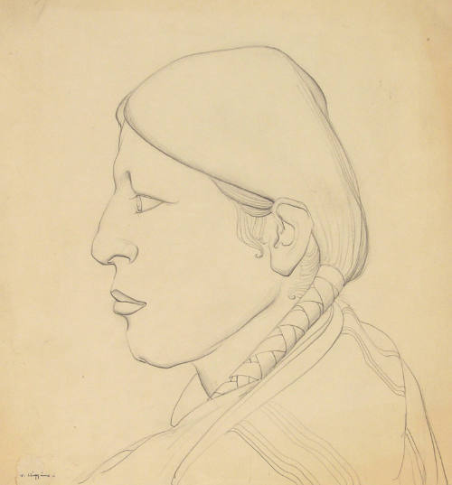 Untitled (Indian Man Profile)