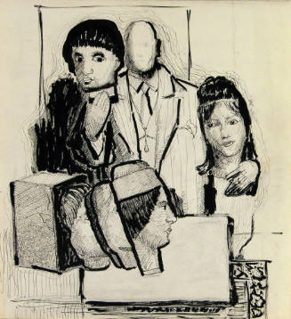 Untitled (Man with Five Masks)
