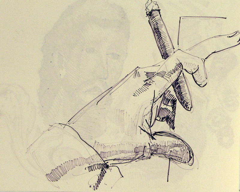 Untitled (Hand with Cigar)