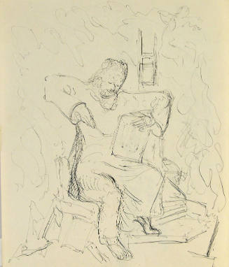 Untitled (Man Sitting Holding Book)