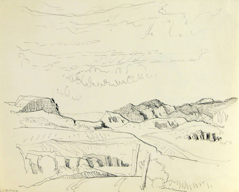 Untitled (Mountain Landscape with Road)