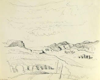 Untitled (Mountain Landscape with Road)