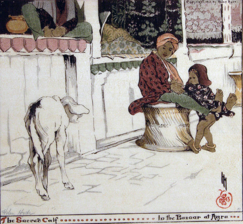 The Sacred Calf ...in the Bazaar at Agra