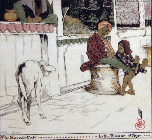 The Sacred Calf ...in the Bazaar at Agra