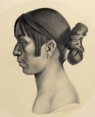 Untitled (Portrait of Woman Profile)