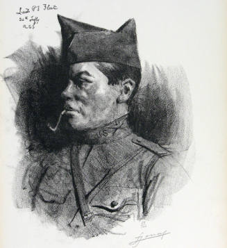 Un Lieutenant  G.J. Fleet (from the portfolio Avec la 1re Division Américaine sur le Front)