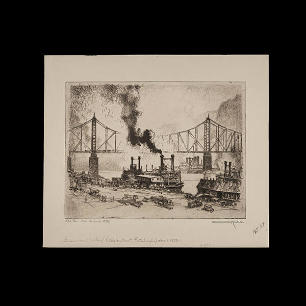 Steamboat Wharf, Pittsburg (Water Street, Pittsburgh, Pa.)