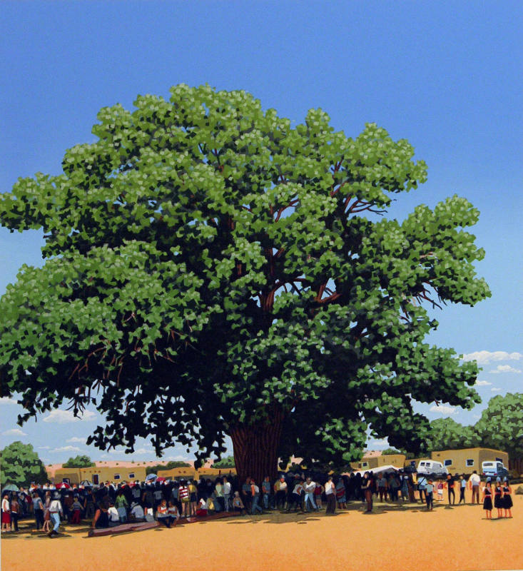 Twelve Months - July (Cottonwood at San Ildefonso Pueblo)
