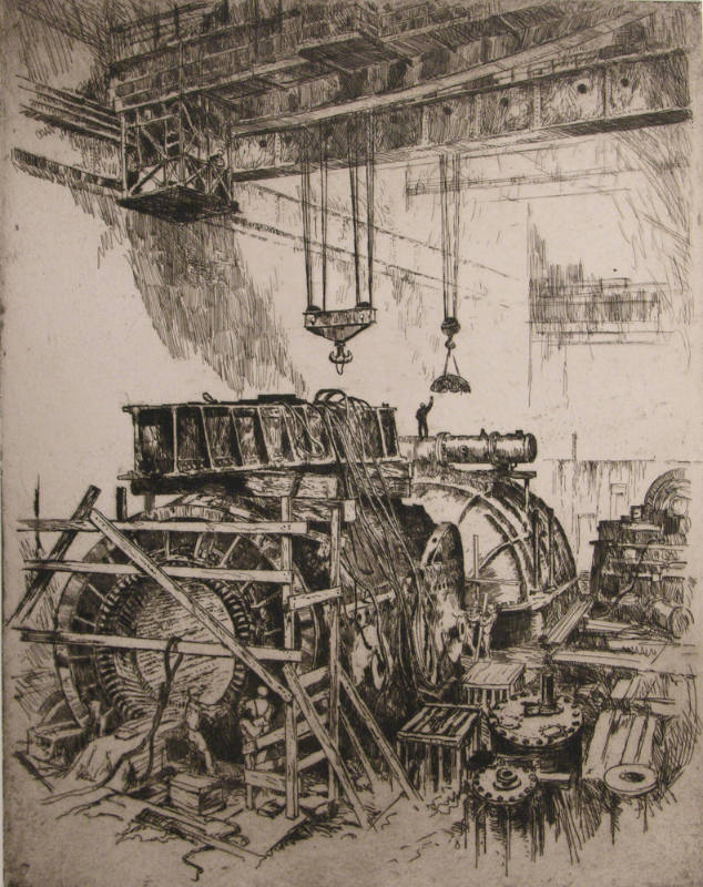Steam Turbine Construction (NYC Edison Electric)