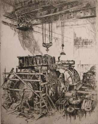 Steam Turbine Construction (NYC Edison Electric)