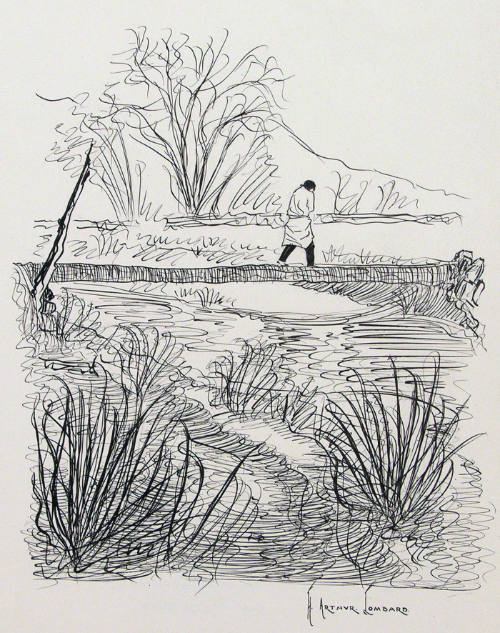 Over the Rito de Taos at Pueblo of Taos