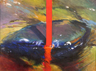 Black Rock with Red  Stick