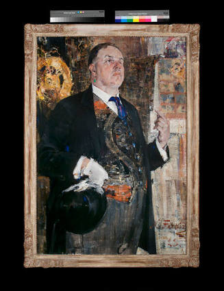 Nicolai Fechin, The Artist Burliuk, 1923, oil on canvas, 49 1/8 x 33 1/4 in. Collection of the …
