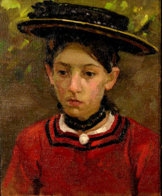 (Young Woman in Red Dress - II)
