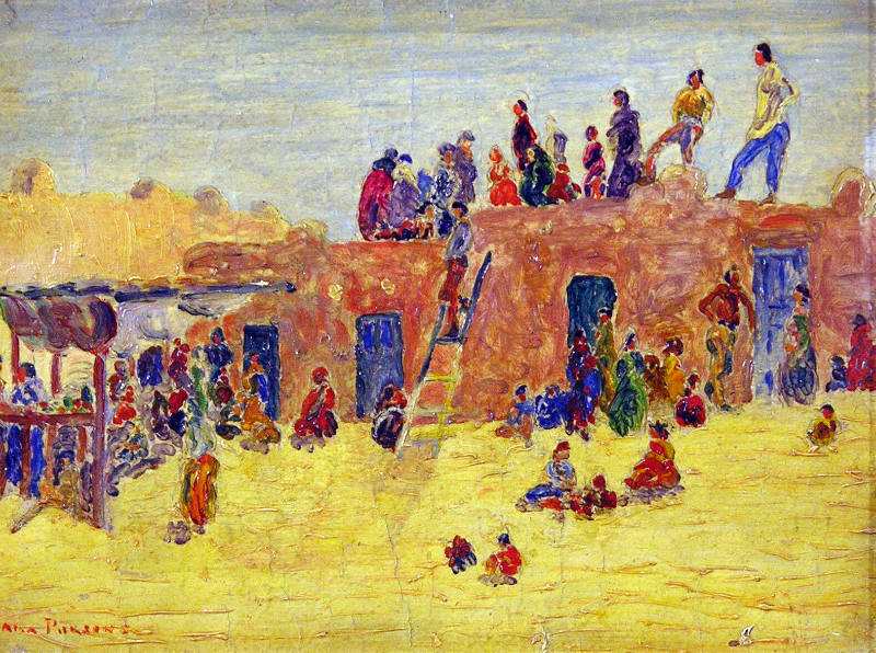 Untitled (Pueblo Scene)