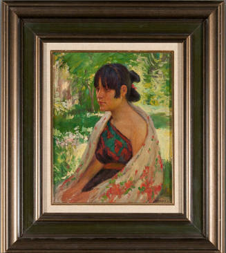 Joseph Henry Sharp, Crucita, 1917, oil on canvas board, 12 x 9 3/4 in. Collection of the New Me…